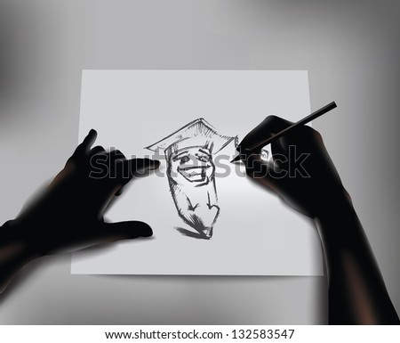 Artist. Vector illustration