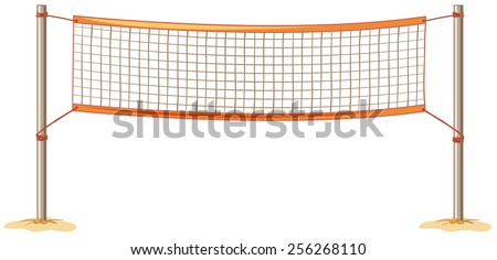 close up volleyball net - stock vector