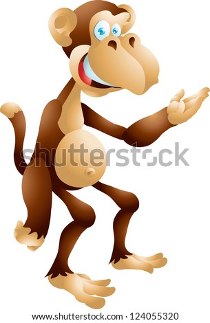 Monkey Cartoon Dancing Stock Vector 113649007 - Shutterstock