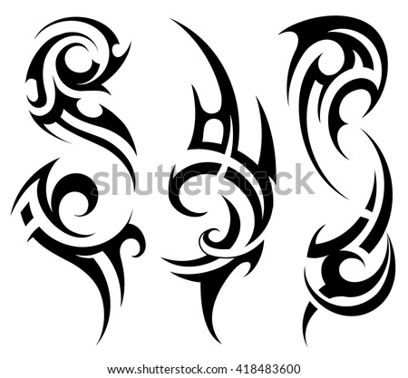 Tribal Art Tattoo Set Tribal Art Tattoo Set