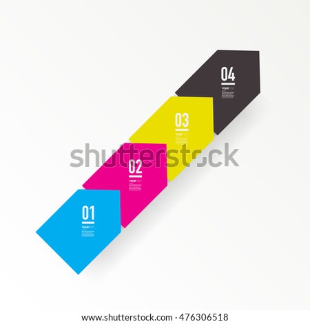 box vector number Infographic Step By Stock Step 345389456 Design 3d Vector