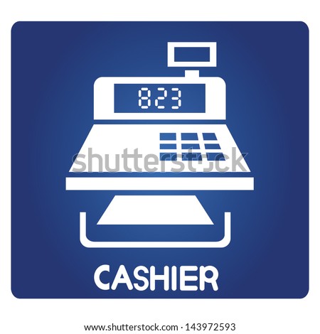cashier symbol, vector