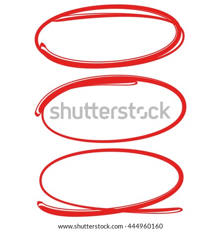 vector oval red Vector Marker Oval Stock Circle Red Red Marker 442778785