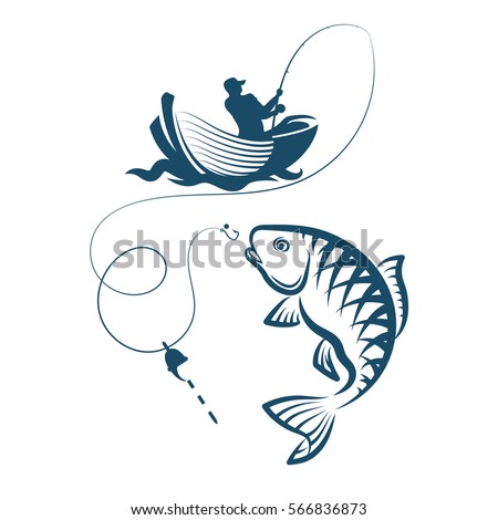 Fisherman Silhouette Stock Images, Royalty-Free Images 