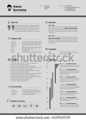 simple design resume