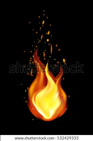 fireball black background