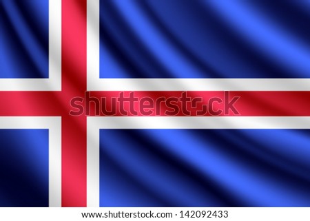 Download Waving Flag Iceland Vector Stock Vector 142092433 ...