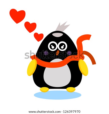 Penguin Devil Cute Halloween Cartoon Character Stock Vector 496216258 ...