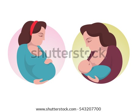 Pregnant woman and breastfeeding mother