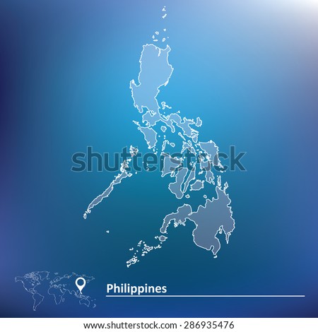 Map Philippines Vector Illustration Stock Vector 286935476 - Shutterstock