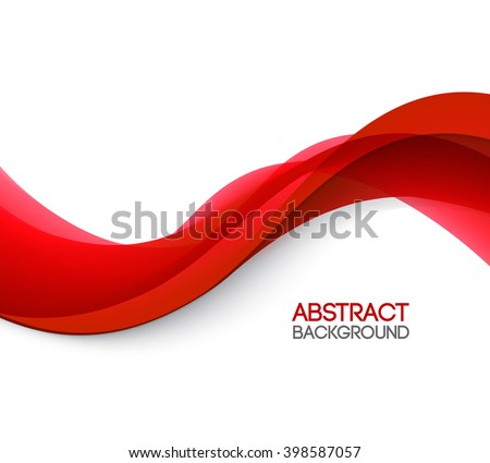 Abstract smooth color wave vector. Red wave. Red vector Abstract background. For flyer, brochure and websites design. Red lines. red background. Wavy red background. Red curves background