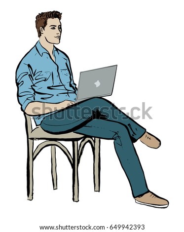 Sitting Sketch Stock Images, Royalty-Free Images & Vectors | Shutterstock