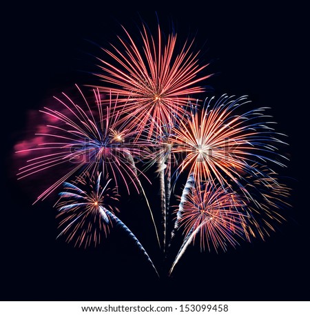 Fireworks Five - Five Fireworks Blast at 4th of July celebration in the United States