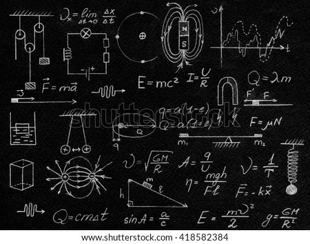 Opened Magic Book Mathematical Formula On Stock Photo ...