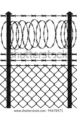 Barbed Wire Fence Drawing Barbed Wire Fence Drawing