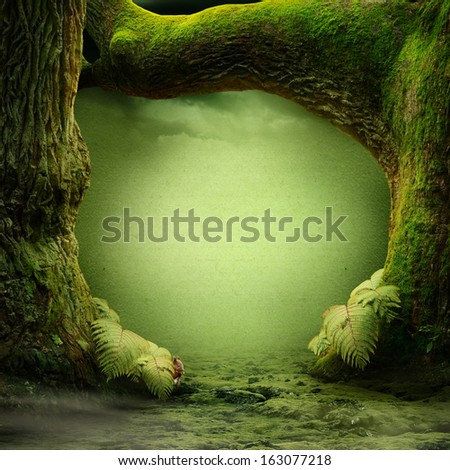 Dreamily Forest Stock Photo 163077221 - Shutterstock