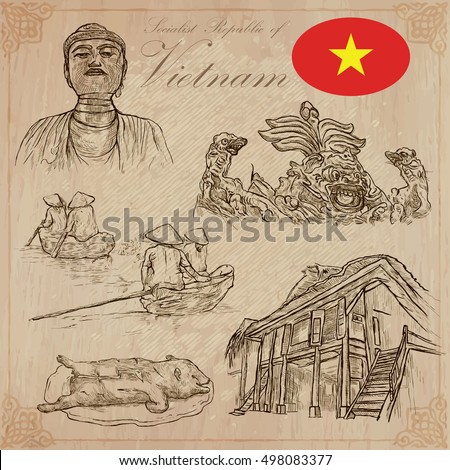 Vietnam People Stock Vectors, Images & Vector Art | Shutterstock