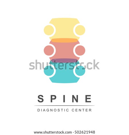 Spine Diagnostic Center Logo . Spine Symbol . Vector Illustration