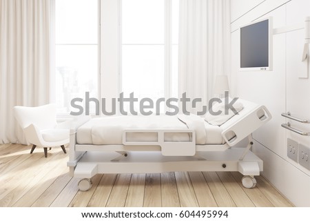 Hospital Bed Side View Hospital Bed Side View