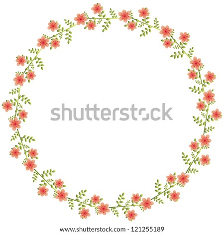 Floral Wreath Stock Vector 121255189 - Shutterstock
