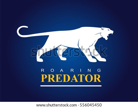 puma, jaguar, panther. Roaring predator.