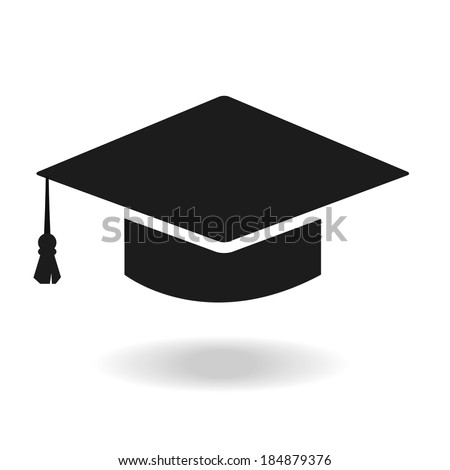 Graduation Cap Icon Stock Vector (Royalty Free) 184879376 - Shutterstock