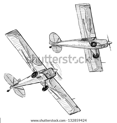 Airplane Sketch Stock Images, Royalty-Free Images & Vectors | Shutterstock