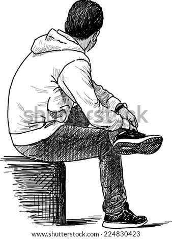 Sitting Sketch Stock Images, Royalty-Free Images & Vectors | Shutterstock