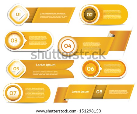 Vector Progress Background / Product Choice or Version. eps 10