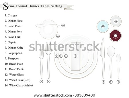 Formal Dinner Setting diagram place setting formal dinner soup stock vector 124623733 Formal Dinner Setting diagram place setting formal dinner soup stock vector 124623733