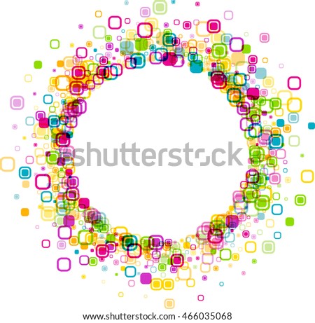 Happy Birthday Circle Frame Border Design Stock Vector 241522780 ...