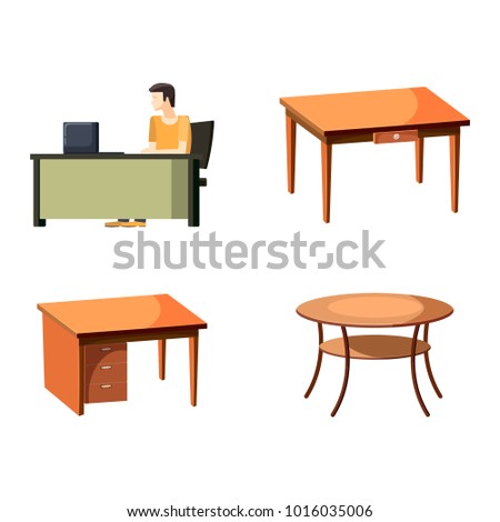 Table Icon Set Cartoon Set Table 스톡 벡터 1016035006 - Shutterstock