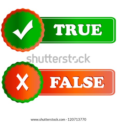 True False Rubber Stamps Buttons Isolated Stock Vector 632908244 ...