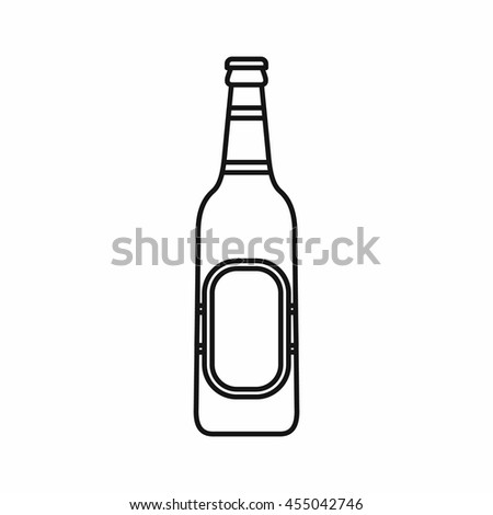 bottle vector beer outline Stock Icon Vector Outline Beer Bottle Style Isolated