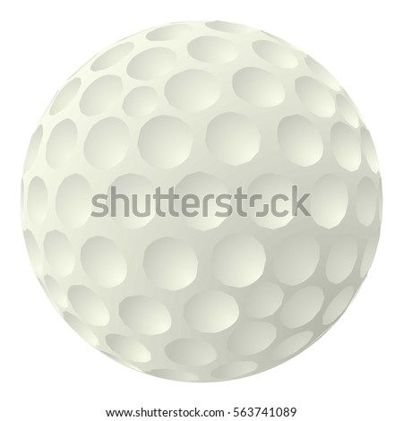 golf ball icon cartoon illustration golf stock vector royalty free