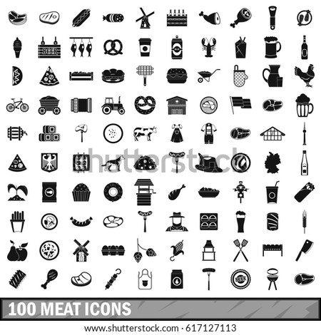 Meat Icons Stock Images, Royalty-Free Images & Vectors | Shutterstock