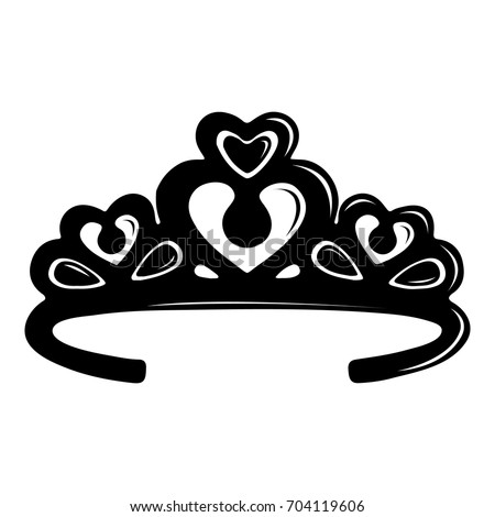 Tiara Crown Icon Simple Illustration Tiara Stock Vector 704119606 ...