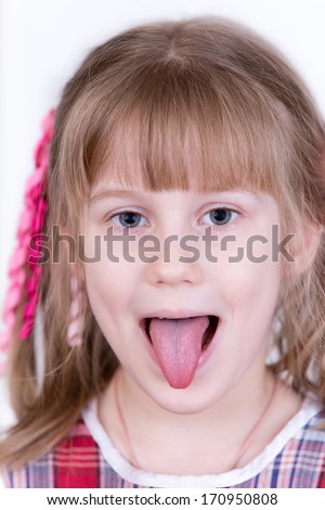 Young Child Stick Her Tongue Out Stock Photo 31100683 - Shutterstock