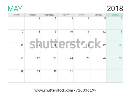 may calendar theme