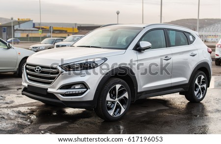 Novokuznetsk, Russia - March 30, 2017: Hyundai Tucson