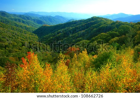 Fall Color Great Smoky Mountains National Stock Photo (Edit Now