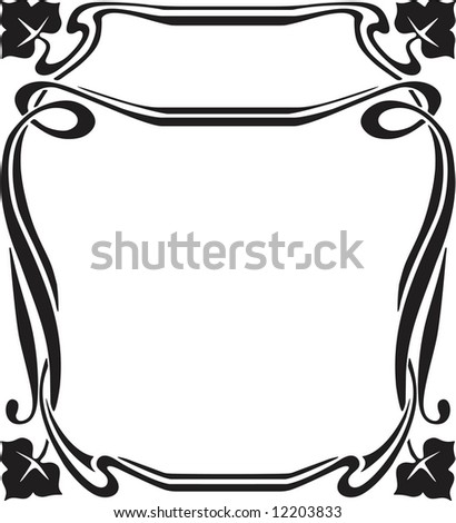 Art Nouveau Design Element Stock Vector 10675723 - Shutterstock