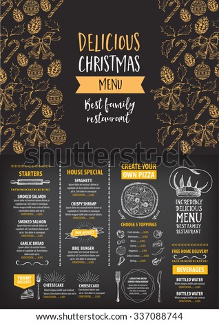 christmas flyer background