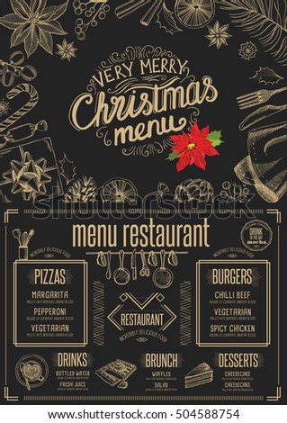chalkboard menu templates