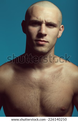 Model With Shaved Head 51