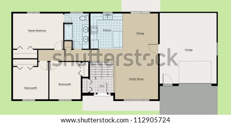 Colored House Floor Plans Colored House Floor Plans
