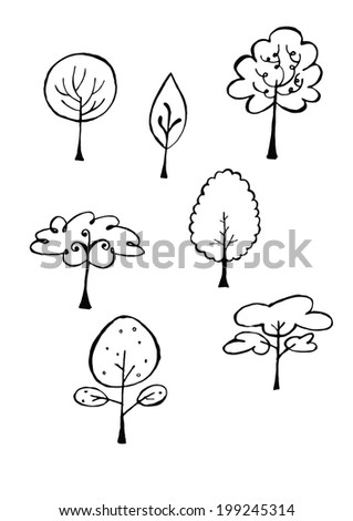 Whimsical tree drawing Stock Photos, Images, & Pictures | Shutterstock