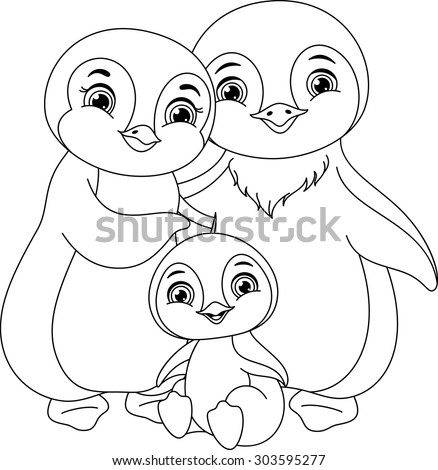 baby emperor penguin coloring pages - photo #28