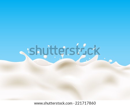 Tasty milk design element. Vector eps 10