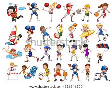 Stock Images similar to ID 150037868 - set of different sport icons....